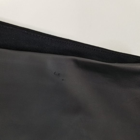 Stella & Dot You Are Loved Sz Small Black Faux Leather Mixed Leggings - Picture 11 of 11